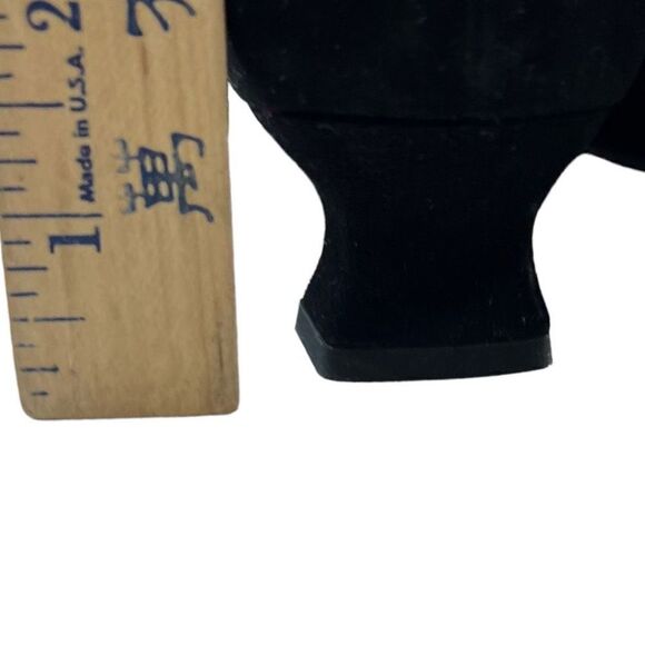 Stuart Weitzman Women's Suede Leather Kitten Heel Pump Dress Shoes Black Size 5 - Picture 6 of 10